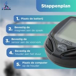 Fibik Draadloze Fietscomputer - Kilometerteller - Draadloos - Waterdicht - Automatisch Verlicht Scherm -Fietsenwinkel 1200x1200 744