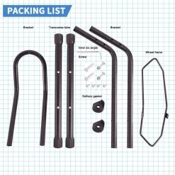 Merkloos Decopatent® Fietsenrek Voor Of Achterwiel - Fietsen Rek Racefiets, Mountainbike, Mtb Etc - Fietshouder - Achterwiel Standaard / Voorwiel Standaard - Bike Stand - Fietsstandaard Fietsen - Zwart -Fietsenwinkel 1200x1200 771