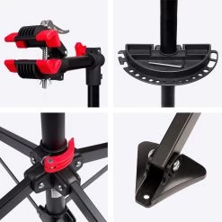 LifeGoods Fiets Montagestandaard - Fietsreparatie Racefiets / MTB - Incl. Stuurhouder - Zwart/Rood -Fietsenwinkel 1200x1200 786