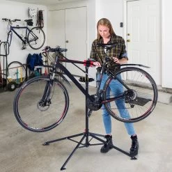 LifeGoods Fiets Montagestandaard - Fietsreparatie Racefiets / MTB - Incl. Stuurhouder - Zwart/Rood -Fietsenwinkel 1200x1200 787