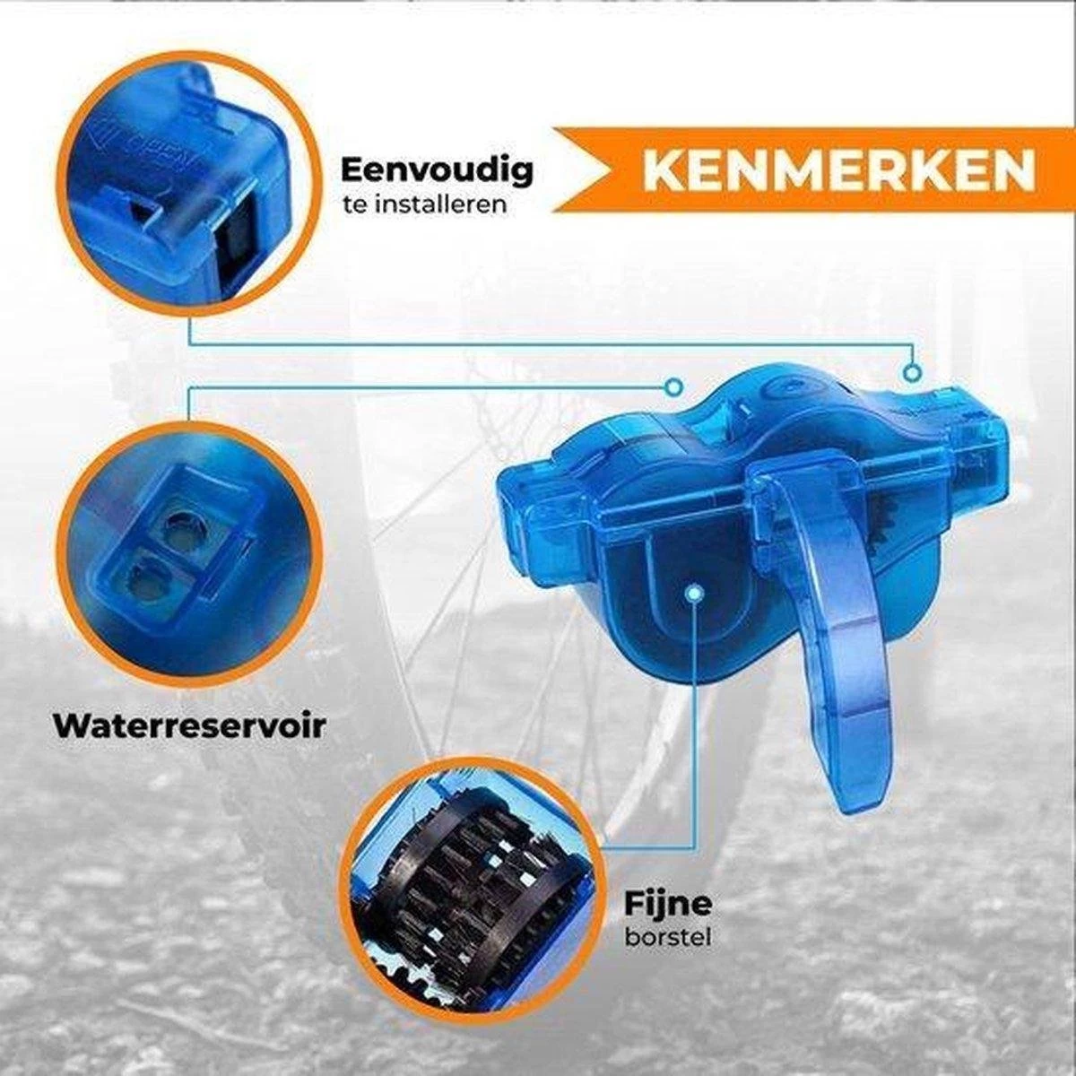 Merkloos Fietsketting Reiniger - Ketting Schoonmaken - Kettingborstel - Fiets Schoonmaak Set - Ontvetter Fiets - Kettingreiniger - Fietsketting Smeermiddel - Fiets Accessoires - Fietsgereedschap - Cadeau Voor Man -Vrouwen- Sinterklaas Cadeautjes 6 Merkloos Fietsketting Reiniger - Ketting Schoonmaken - Kettingborstel - Fiets Schoonmaak Set - Ontvetter Fiets - Kettingreiniger - Fietsketting Smeermiddel - Fiets Accessoires - Fietsgereedschap - Cadeau Voor Man -Vrouwen- Sinterklaas Cadeautjes - Afbeelding 4