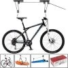 Merkloos Decopatent® Fietslift Ophangsysteem - Ophangen Fiets Aan Plafond - Fietstakel - Fietshaak - Dubbele Fietsophangsysteem Met Katrol -Fietsenwinkel 1200x1200 869