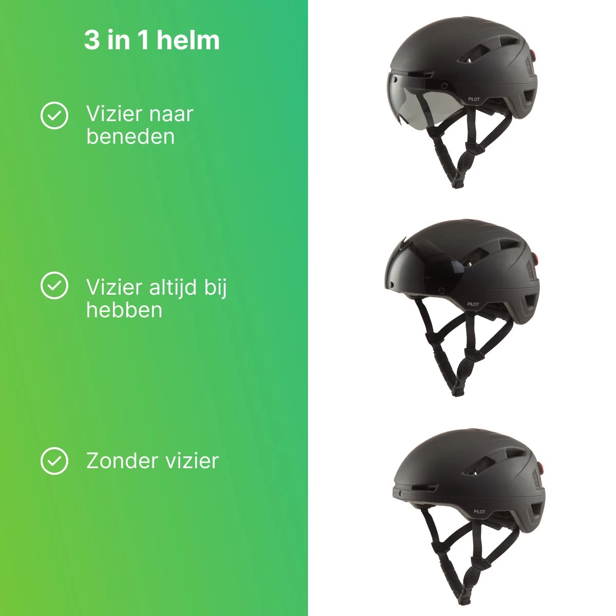 GOOFF® PILOT 3 In 1 Snorscooterhelm Met Afneembaar Vizier - Matzwart - Lichtgewicht Snorfiets Helm - NTA Gecertificeerd Speed Pedelec Helm - Geschikt Voor Blauw Kenteken Snorscooter En Snorfiets - Maat M - Voor Vrouwen En Mannen 13 GOOFF® PILOT 3 In 1 Snorscooterhelm Met Afneembaar Vizier - Matzwart - Lichtgewicht Snorfiets Helm - NTA Gecertificeerd Speed Pedelec Helm - Geschikt Voor Blauw Kenteken Snorscooter En Snorfiets - Maat M - Voor Vrouwen En Mannen - Afbeelding 11