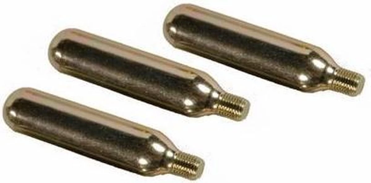 Sapo Luchtpatronen 16 Gram Co2 Staal Zilver 3 Stuks 3 Sapo Luchtpatronen 16 Gram Co2 Staal Zilver 3 Stuks