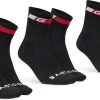 GripGrab - Classic Regular Cut Sokken 3PACK Zomerfietssokken - Zwart - Unisex - Maat M