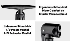 Matzwarte Fietspomp Met Drukmeter én Extra Ventielen - Multifunctioneel Mondstuk – Schrader En Presta – Aluminium Lichtgewicht Vloerpomp – Ballenpomp/ Scooterpomp/ Autobandenpomp 23 Matzwarte Fietspomp Met Drukmeter én Extra Ventielen - Multifunctioneel Mondstuk – Schrader En Presta – Aluminium Lichtgewicht Vloerpomp – Ballenpomp/ Scooterpomp/ Autobandenpomp -Fietsenwinkel 1200x712 2