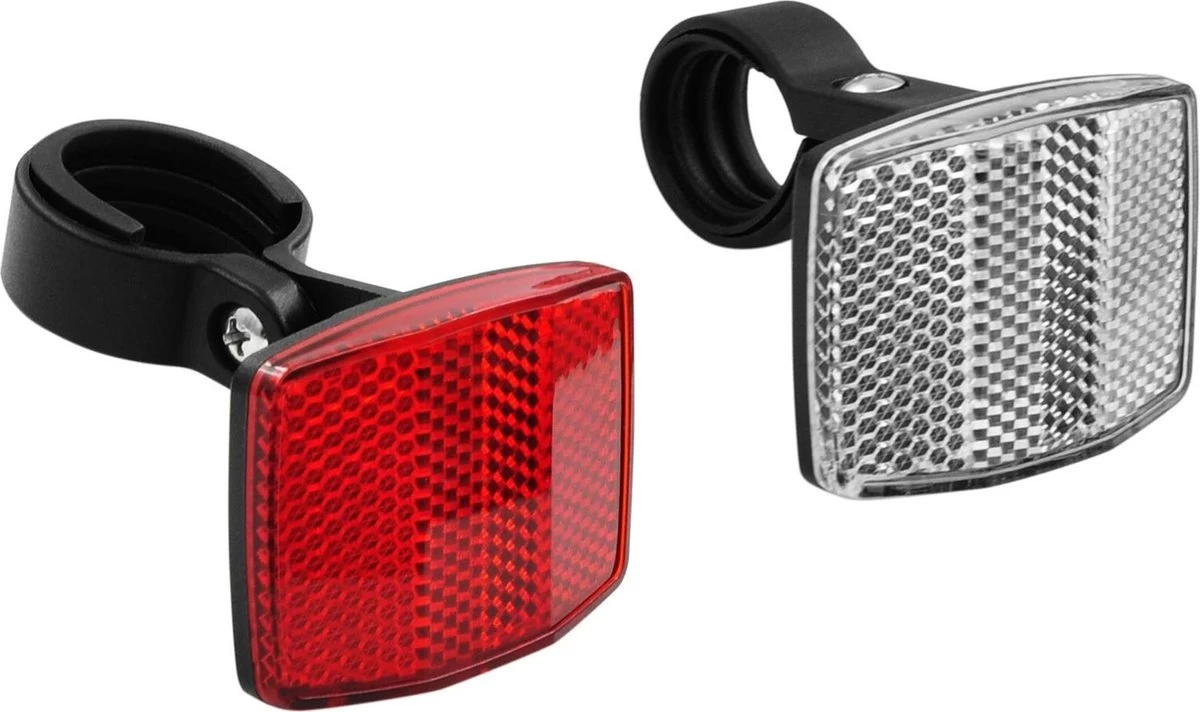 Benson Fiets Reflector - Wit Voorzijde - Rood Achterzijde 3 Benson Fiets Reflector - Wit Voorzijde - Rood Achterzijde