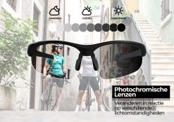 BBB Cycling Impress PH Fietsbril - Wielrenbril - Meekleurende Lens - Instelbaar Neusstuk - Mat Zwart - BSG-58PH -Fietsenwinkel 1200x847