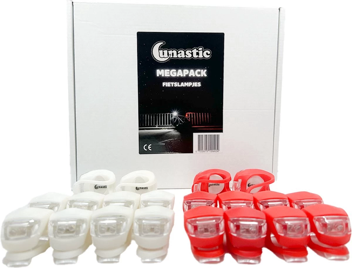 Fietslampjes LED 10 Sets (10 X Wit & 10 X Rood) Inclusief Batterijen - Lunastic Set Van 20 Lampjes 6 Fietslampjes LED 10 Sets (10 X Wit & 10 X Rood) Inclusief Batterijen - Lunastic Set Van 20 Lampjes - Afbeelding 4