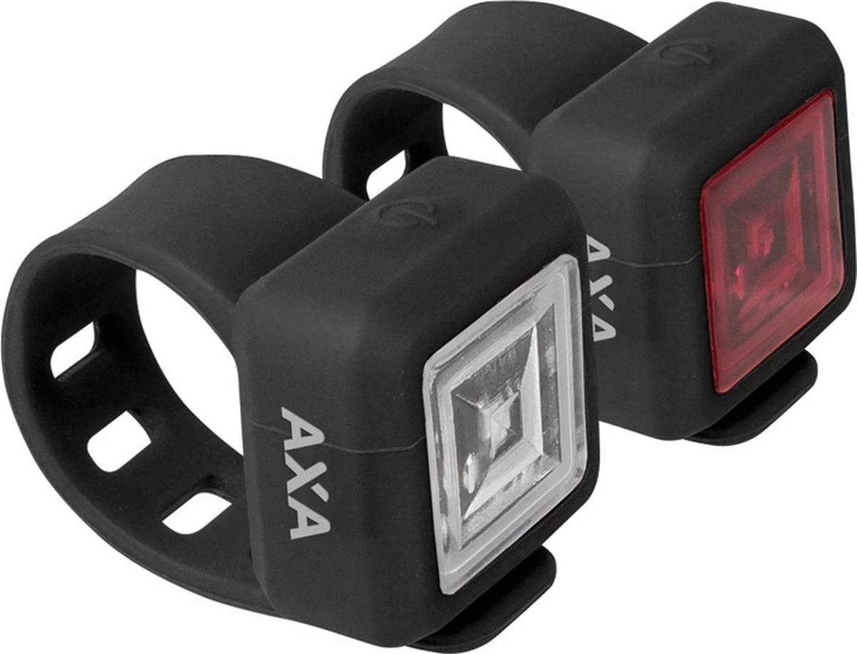 AXA Niteline 11 LED Fietsverlichting - Fietslampjes Voor En Achter - Batterij 3 AXA Niteline 11 LED Fietsverlichting - Fietslampjes Voor En Achter - Batterij
