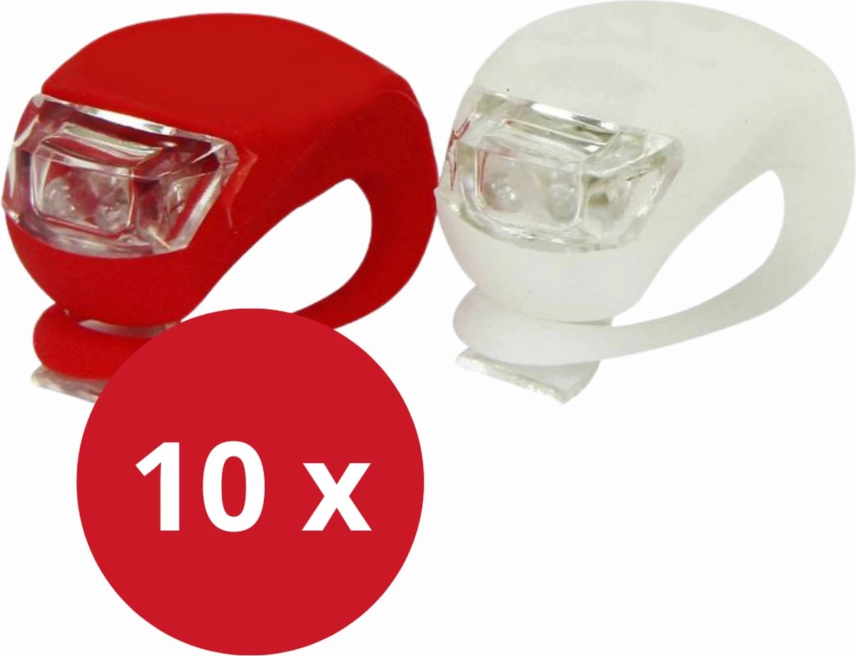 Fietslampjes LED 10 Sets (10 X Wit & 10 X Rood) Inclusief Batterijen - Lunastic Set Van 20 Lampjes 3 Fietslampjes LED 10 Sets (10 X Wit & 10 X Rood) Inclusief Batterijen - Lunastic Set Van 20 Lampjes