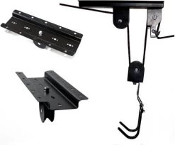 Merkloos Decopatent® Fietslift Ophangsysteem - Ophangen Fiets Aan Plafond - Fietstakel - Fietshaak - Dubbele Fietsophangsysteem Met Katrol -Fietsenwinkel 1200x990 3