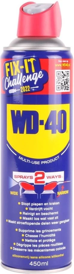 WD-40® Smart Straw® Multi-Use Product - 450ml - Multispray - Smeermiddel, Ontvetter En Anti-Corrosie -Fietsenwinkel 327x1200