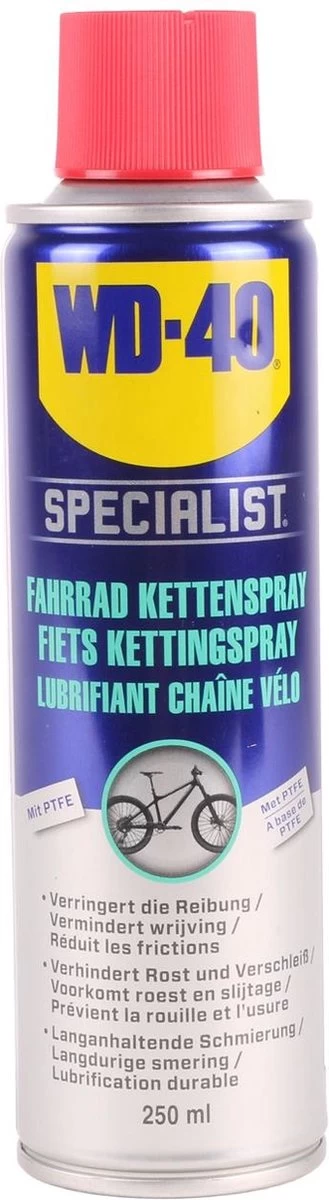 WD-40 Specialist® Fiets Kettingspray - 250ml - Smeerolie - Smeermiddel - Maximale Smering En Vermindert Slijtage 3 WD-40 Specialist® Fiets Kettingspray - 250ml - Smeerolie - Smeermiddel - Maximale Smering En Vermindert Slijtage