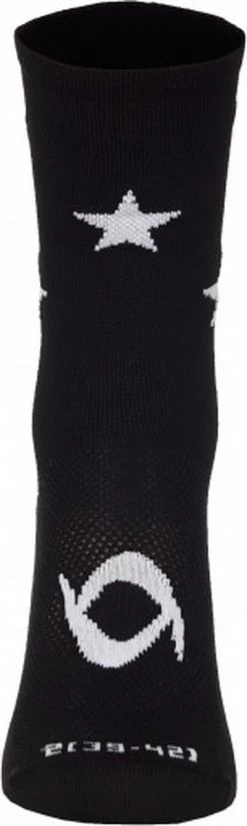 LAWI Fietssokken Star - Zwart/Wit - Maat 43-45 -Fietsenwinkel 359x1200