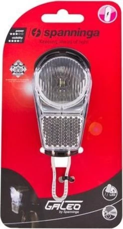 Spanninga Galeo Fiets Koplamp - 4 Lux - Batterij -Fietsenwinkel 646x1200
