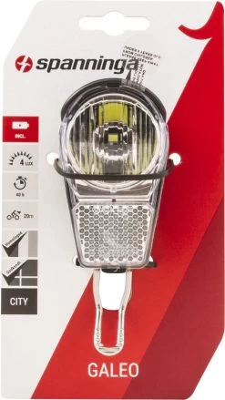 Spanninga Galeo Fiets Koplamp - 4 Lux - Batterij -Fietsenwinkel 675x1200