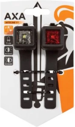 AXA Niteline 11 LED Fietsverlichting - Fietslampjes Voor En Achter - Batterij 13 AXA Niteline 11 LED Fietsverlichting - Fietslampjes Voor En Achter - Batterij -Fietsenwinkel 714x1200