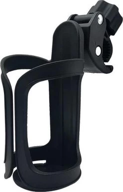 Universele Bekerhouder – Drinkfleshouder Kinderwagen Buggy En Fiets – Bidonhouder Ook Geschikt Voor Joolz – Zwart