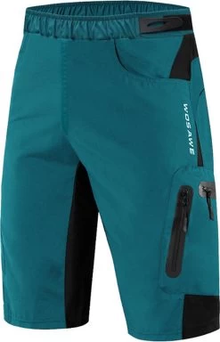 Merkloos Mountainbike Broek - MTB Broek - Short - Blauw - Fietsbroek & Onderbroek Met Zeem - Maat XL -Fietsenwinkel 772x1200