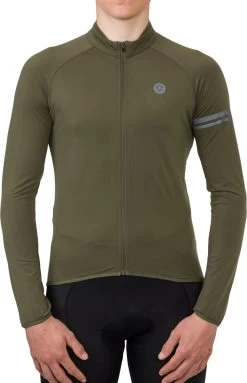 AGU Thermo Fietsshirt Lange Mouwen Essential Heren - Army Green - XL -Fietsenwinkel 773x1200