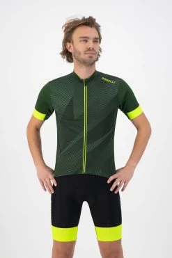 Rogelli Dusk - Fietsshirt Korte Mouwen - Heren - Maat XL - Groen, Fluor-Geel -Fietsenwinkel 800x1200 22