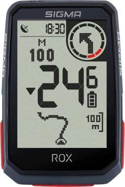 SIGMA SPORT ROX 4.0 GPS Fietscomputer Incl. Stuurhouder, Zwart