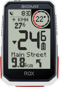 SIGMA SPORT GPS Fietscomputer Sigma ROX 4.0 GPS Met Standaard Stuurhouder - Wit -Fietsenwinkel 807x1200 1