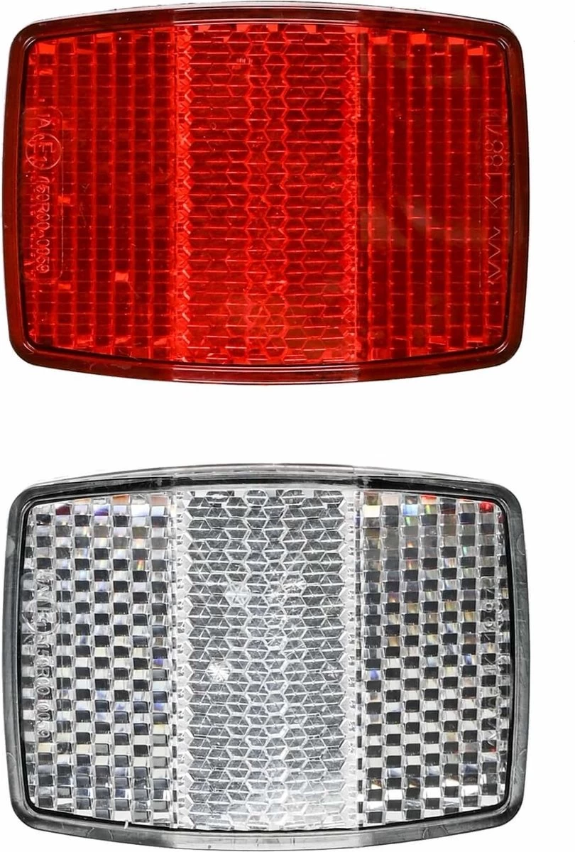 Benson Fiets Reflector - Wit Voorzijde - Rood Achterzijde 6 Benson Fiets Reflector - Wit Voorzijde - Rood Achterzijde - Afbeelding 4