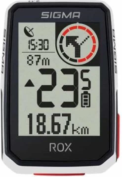 SIGMA SPORT GPS Fietscomputer Sigma ROX 4.0 GPS Met Standaard Stuurhouder - Wit