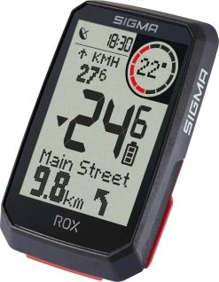 SIGMA SPORT ROX 4.0 GPS Fietscomputer Incl. Stuurhouder, Zwart -Fietsenwinkel 932x1200