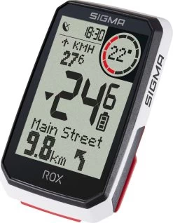 SIGMA SPORT GPS Fietscomputer Sigma ROX 4.0 GPS Met Standaard Stuurhouder - Wit -Fietsenwinkel 933x1200 1