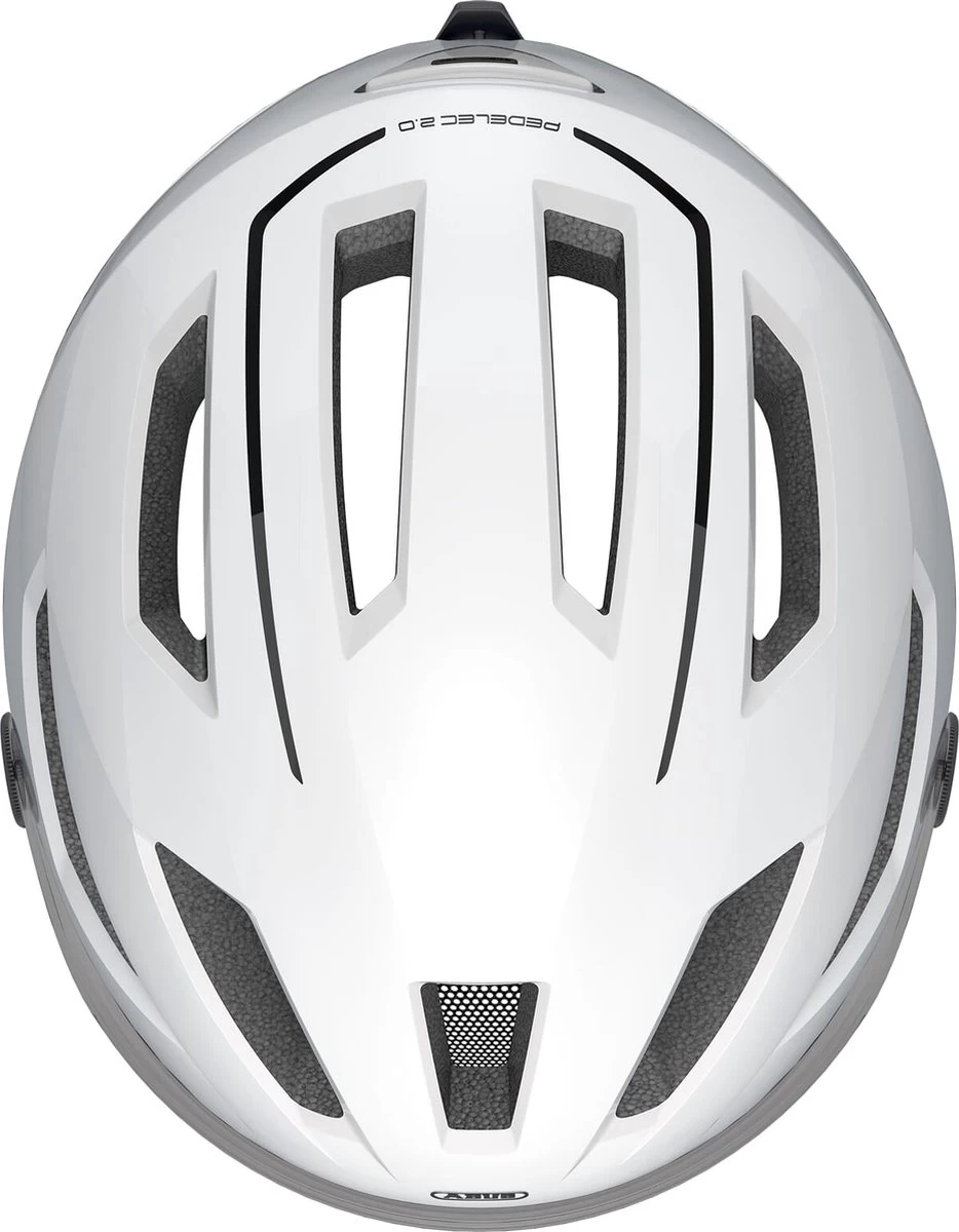 Abus Helm Pedelec 2.0 ACE Fietshelm - Maat L (56-62cm) - Pearl White 8 Abus Helm Pedelec 2.0 ACE Fietshelm - Maat L (56-62cm) - Pearl White - Afbeelding 6