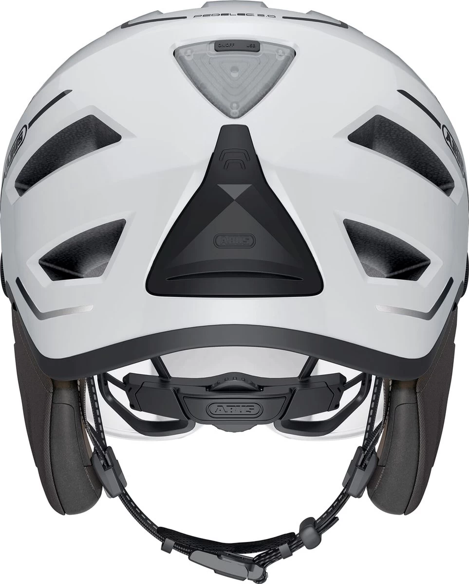 Abus Helm Pedelec 2.0 ACE Fietshelm - Maat L (56-62cm) - Pearl White 6 Abus Helm Pedelec 2.0 ACE Fietshelm - Maat L (56-62cm) - Pearl White - Afbeelding 4