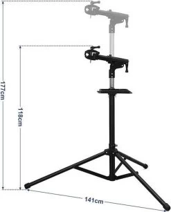 Merkloos Decopatent® PRO Montagestandaard Fiets - 360° Draaibaar - Verstelbaar + Gereedschapsbakje - Fiets Montage Reparatie Standaard 18 Merkloos Decopatent® PRO Montagestandaard Fiets - 360° Draaibaar - Verstelbaar + Gereedschapsbakje - Fiets Montage Reparatie Standaard -Fietsenwinkel 967x1200